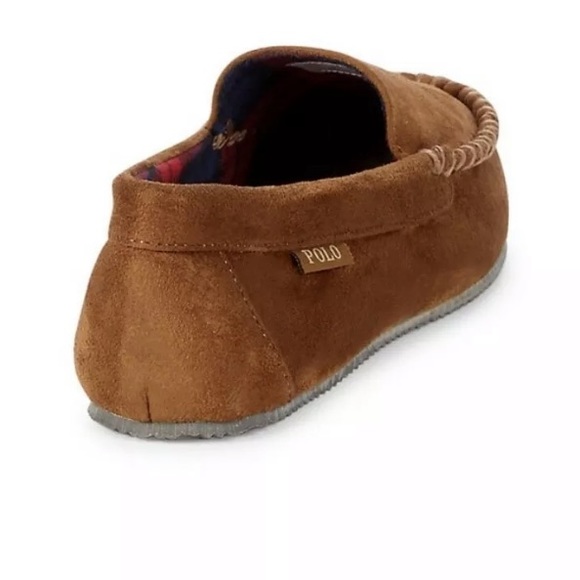 Ralph Lauren Men\'s Polo Bear Faux-Suede Slippers main image 4